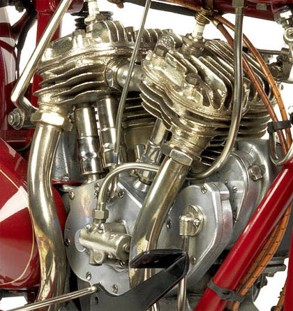 Indian 101 Scout 750cc engine detail