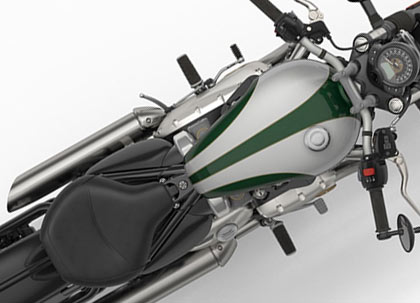 2017 Triumph Bonneville Bobber top view